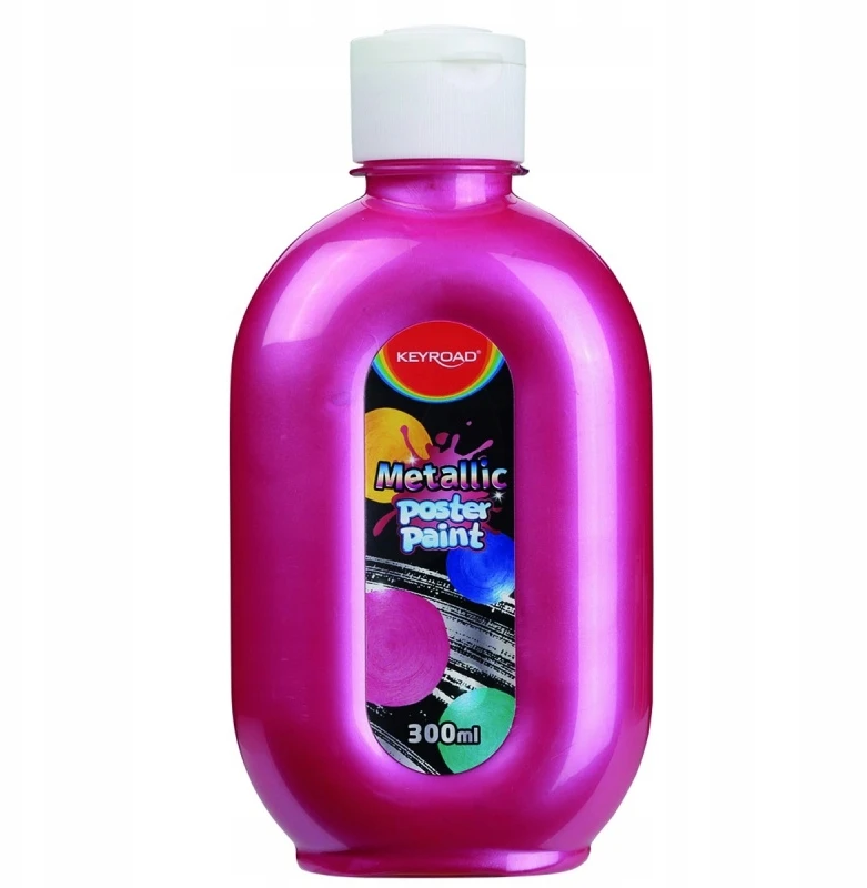 Keyroad plakatų dažai, 300ml, metaliniai, raudoni