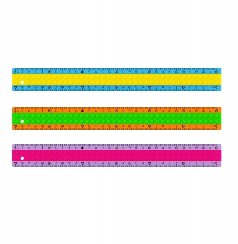 Liniuotė Keyroad, 30 cm, LEGO dizainas