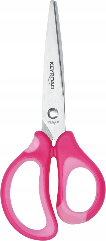 Vaikiškos žirklės Keyroad 15cm, minkštos, ergonomiškos rankenos