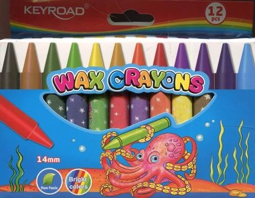 Keyroad Vaškinės kreidelės, 12 spalvų