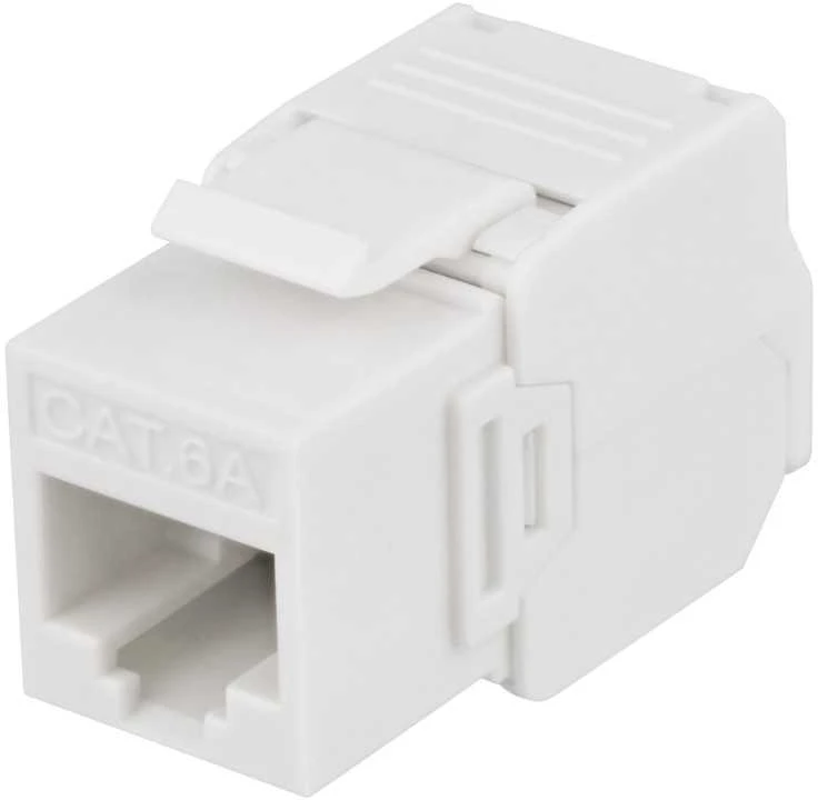Keystone jungtis DELTACO UTP Cat6a, neekranuota, 28AWG, plona / MD-131