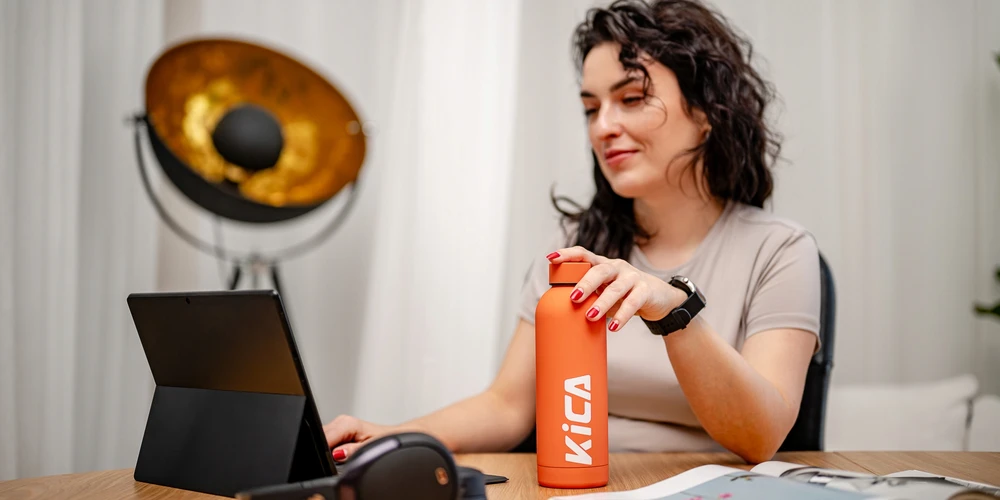 Gertuvė Feiyu Tech Gėrimo Butelis - FeiyuTech KiCA Active 500 ml Izoliuotas Nerūdijančio Plieno - Oranžinė