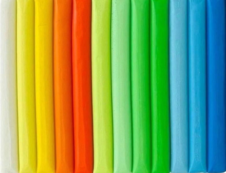 Kidea įvairiaspalvis plastilinas 48 vnt.
