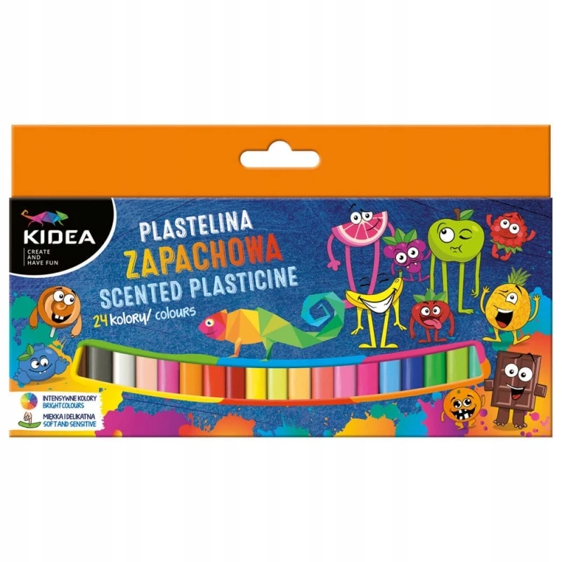 Kidea įvairiaspalvis plastilinas 48 vnt.