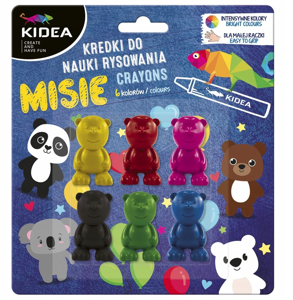 Kidea Kmnr6kka vaško kreidelės, 6 spalvos