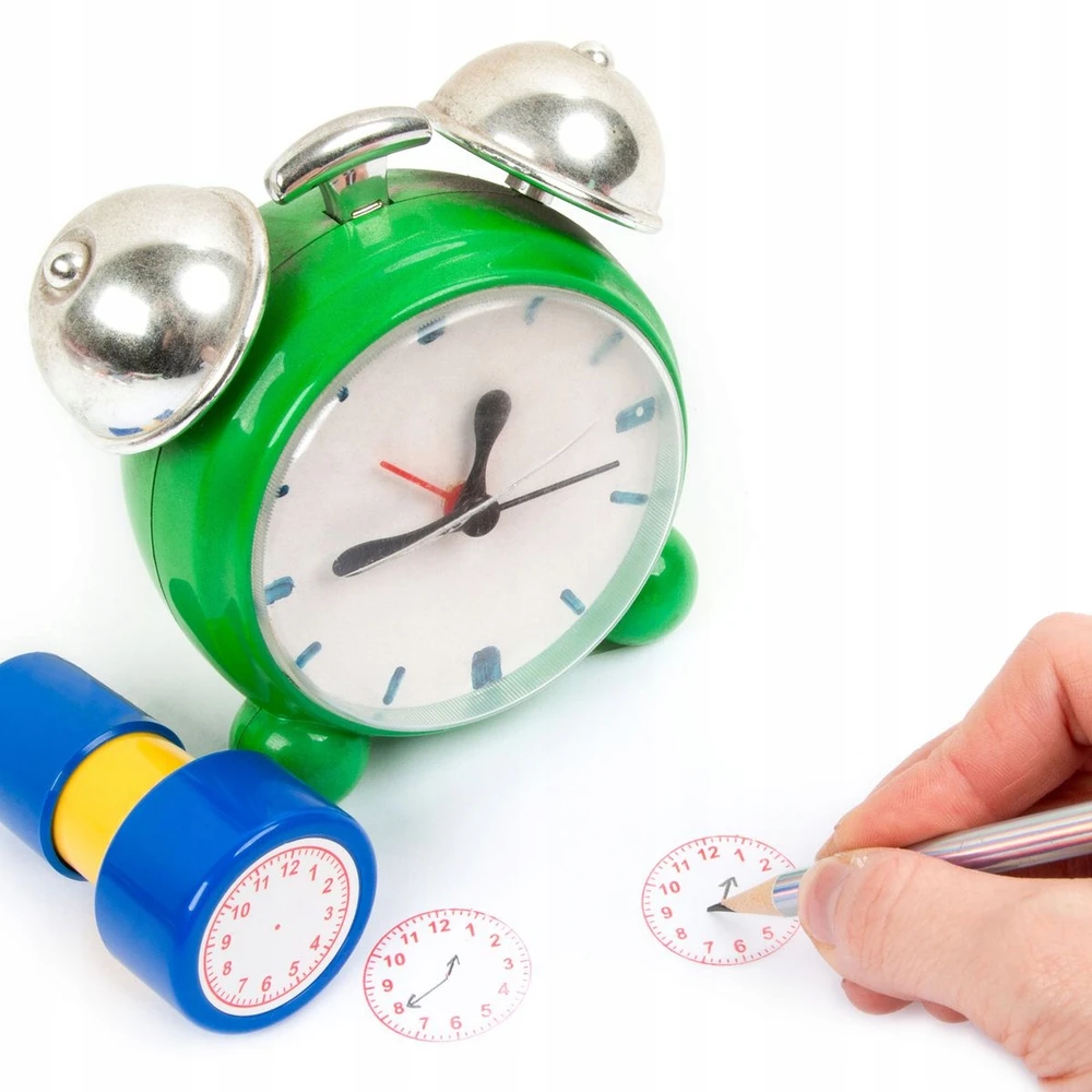 Kidea LEARNING CLOCK STAMP (SNZKA) antspaudų rinkinys