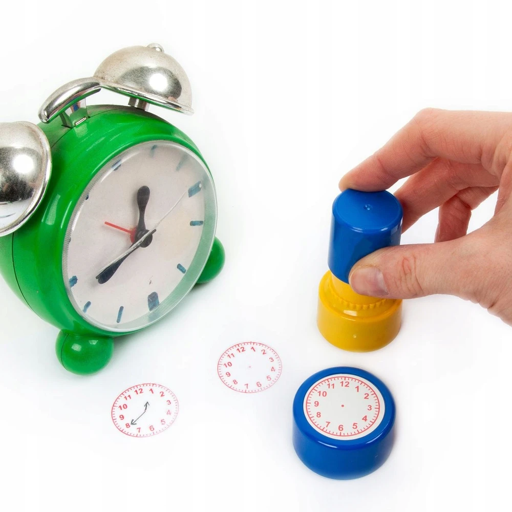 Kidea LEARNING CLOCK STAMP (SNZKA) antspaudų rinkinys