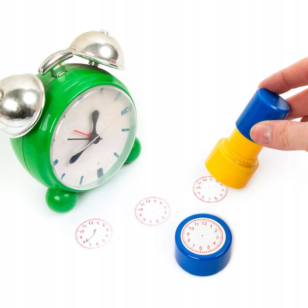 Kidea LEARNING CLOCK STAMP (SNZKA) antspaudų rinkinys