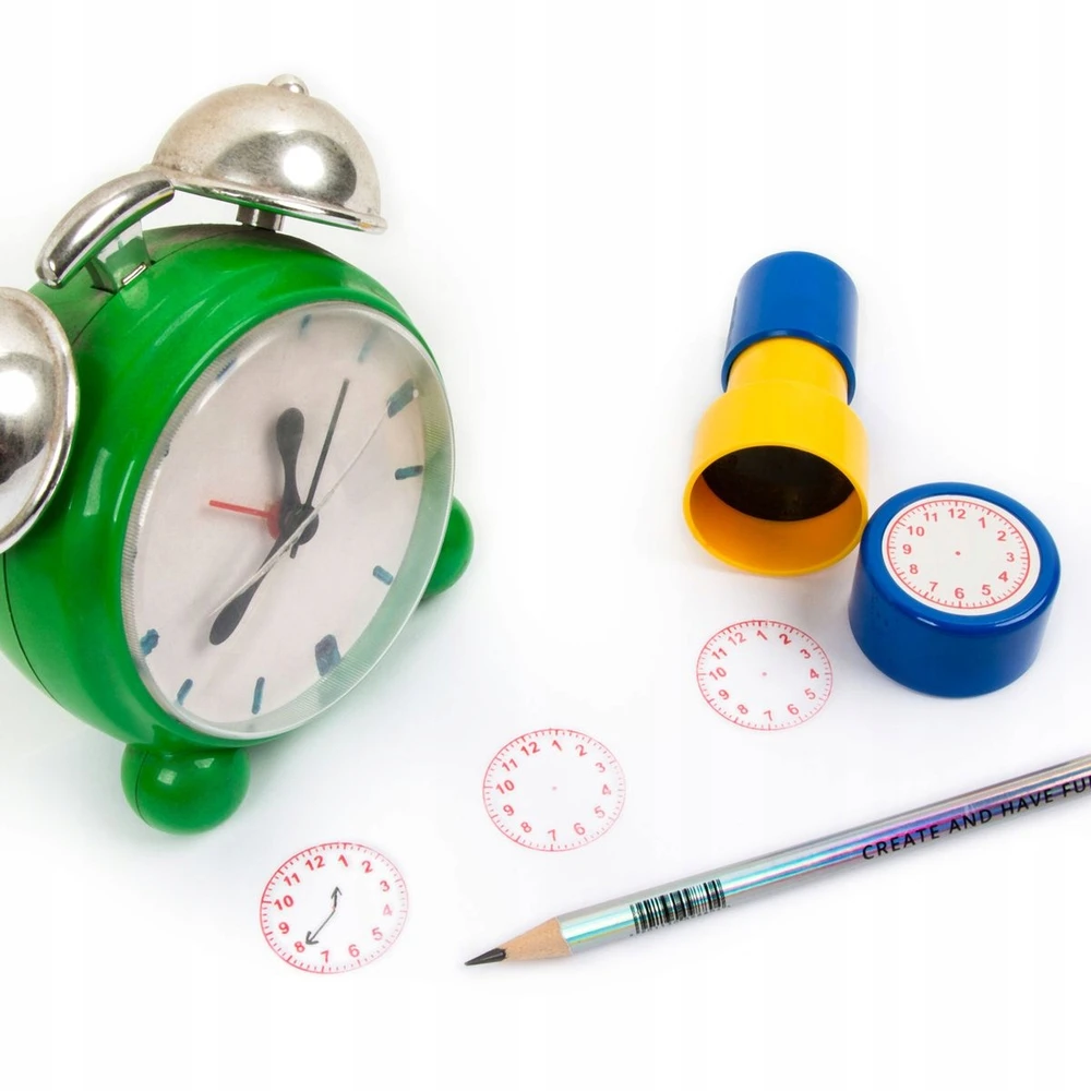 Kidea LEARNING CLOCK STAMP (SNZKA) antspaudų rinkinys