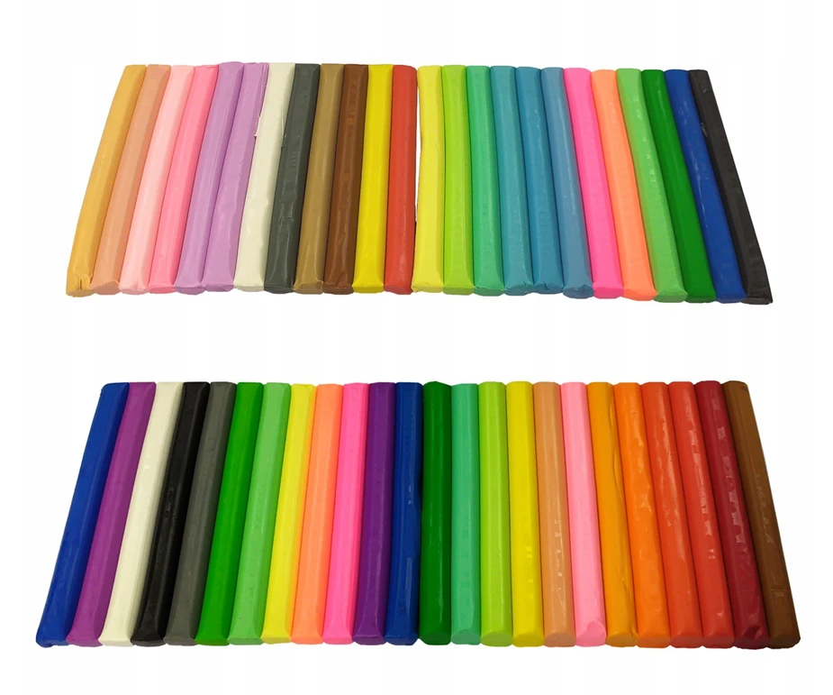 Kidea Plastelinos Rinkinys: 48 Spalvų (neoninės ir Pastelės)