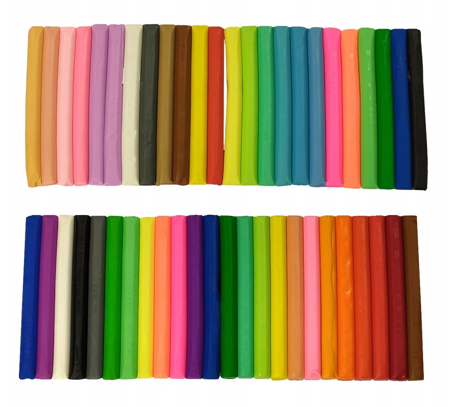 Kidea Plastelinos Rinkinys: 48 Spalvų (neoninės ir Pastelės)