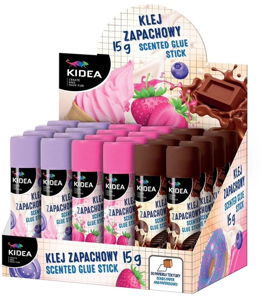 Derform KIDEA SCHOOL GLUE STICK STRONG SCENTED kvapų mišinys 1 vnt