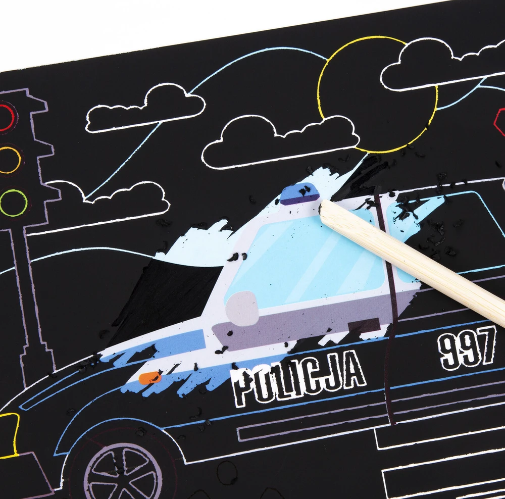 Kidea Scratch žaidimas Scratch žaidimas A5 Transporto priemonės Automobiliai 6 lapai
