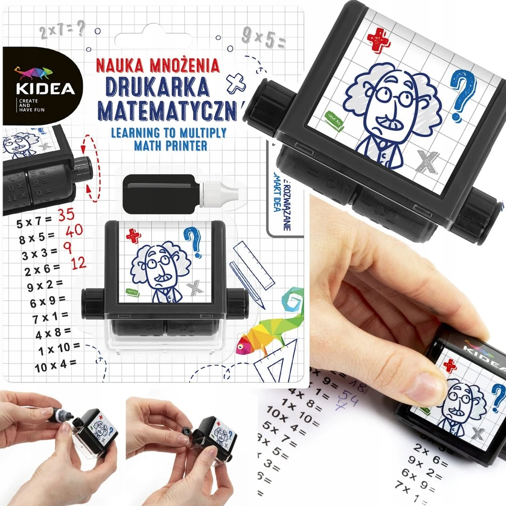 Kidea Spausdintuvas MATEMATYCZNA NAUKA DODAWANIA ODEJMOWANIA MNOŻENIA DZIELENIA NIEWIA