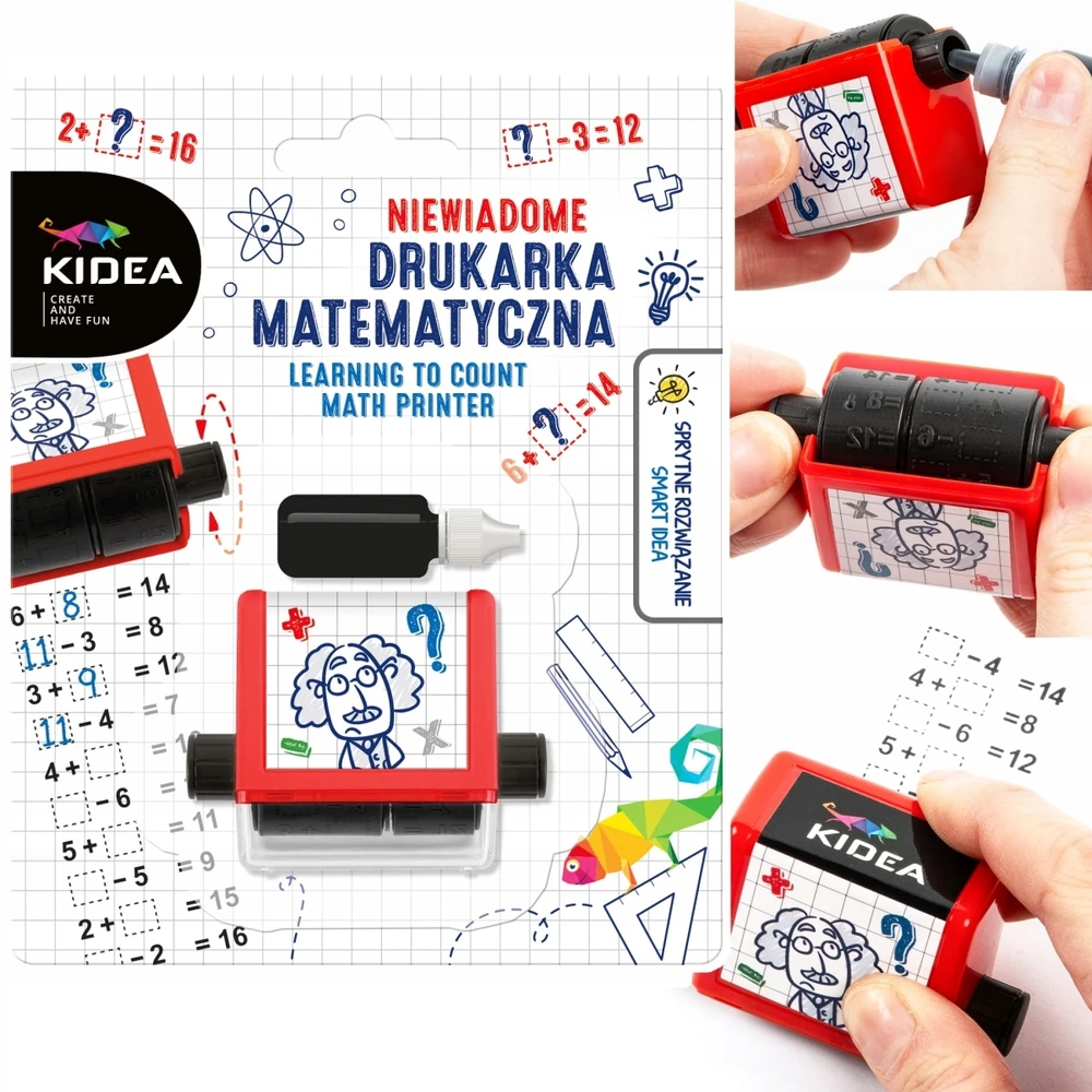 Kidea Spausdintuvas MATEMATYCZNA NAUKA DODAWANIA ODEJMOWANIA MNOŻENIA DZIELENIA NIEWIA