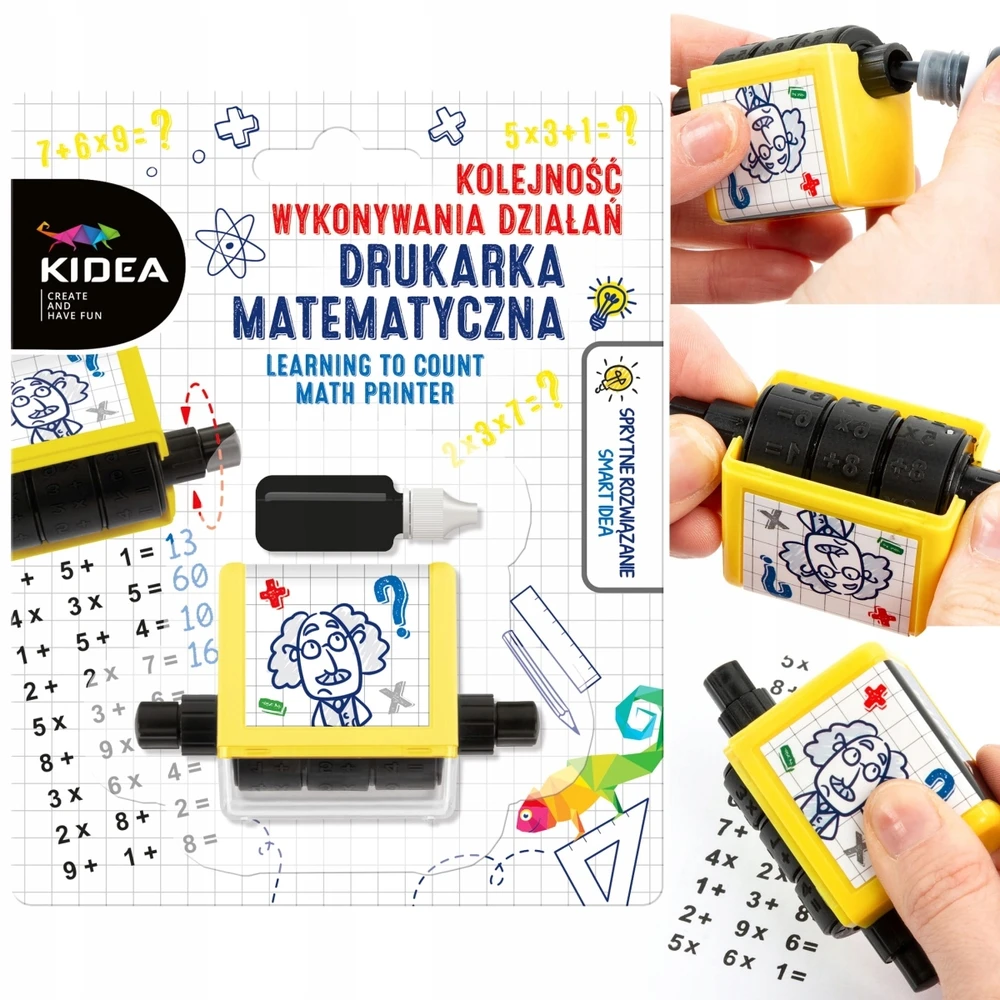Kidea Spausdintuvas MATEMATYCZNA NAUKA DODAWANIA ODEJMOWANIA MNOŻENIA DZIELENIA NIEWIA