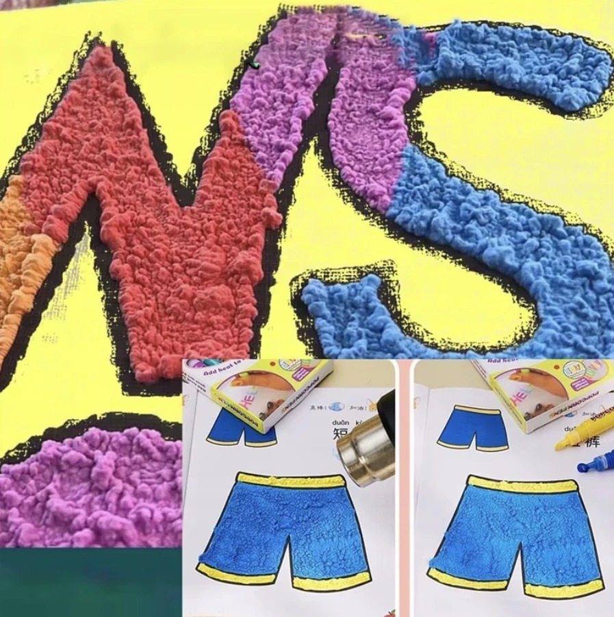 Kidea Magy Flomasteriai 3D popkorn
