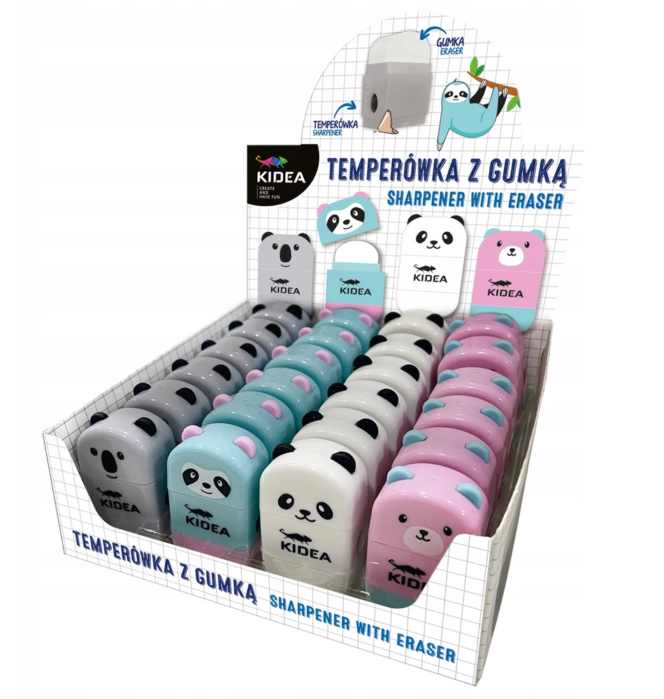 Kidea Temperówka su gumką Meškiukas