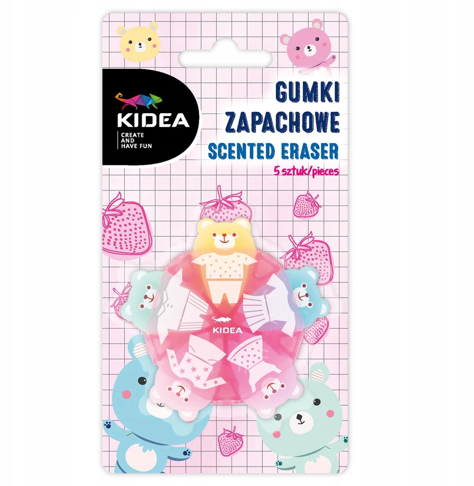 Derform Kidea trintukai su kvapu "meškučiai" 5 vnt. dėkle