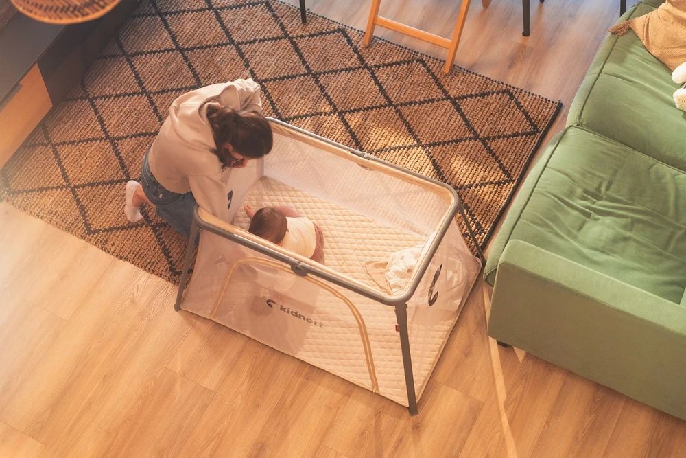 Kidnort Bleke Unique juodas Vaikiška kelioninė lovytė