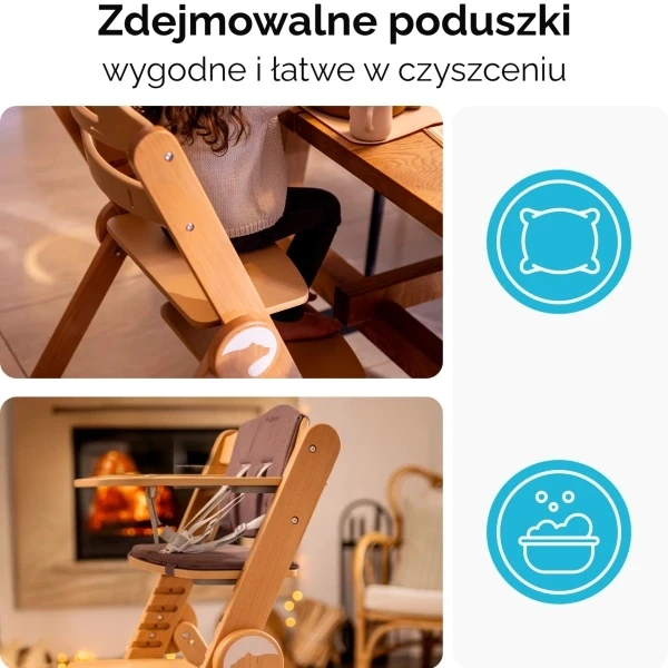 Kidnort Drömmer vaikiška kėdutė Brown