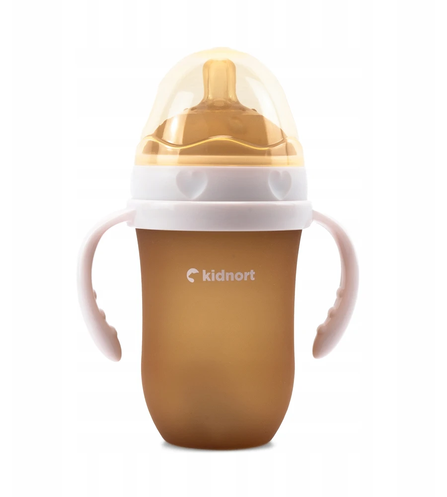 Kidnort Eple Anti-Colic silikoninis buteliukas 250ml Rožinė 6M+ BE BPA