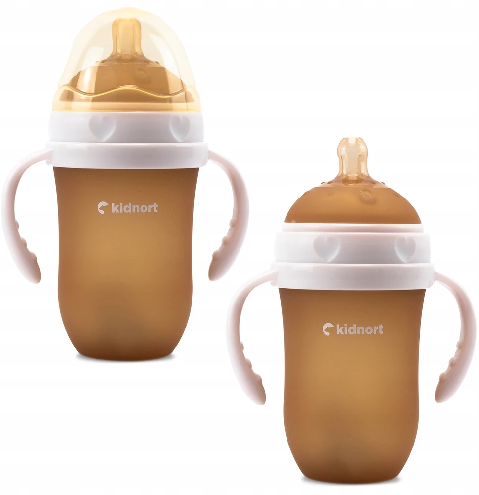 Kidnort Eple Anti-Colic silikoninis buteliukas 250ml Rožinė 6M+ BE BPA