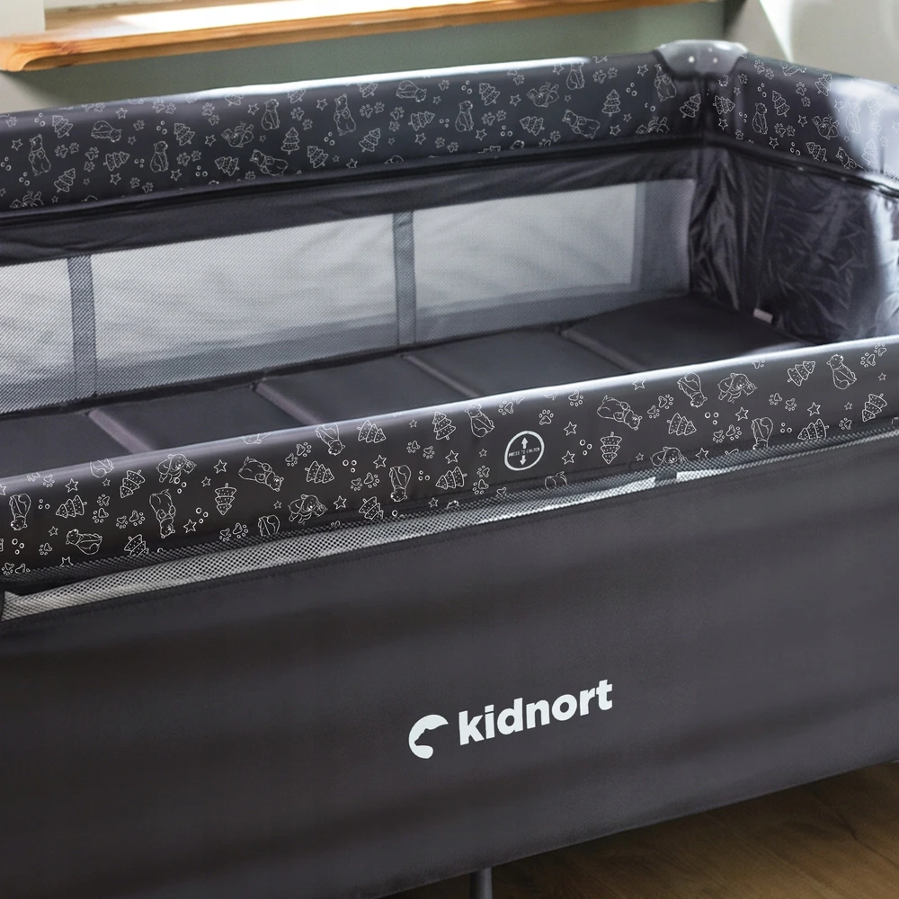 Kidnort Näste Oxford 210 Dark gry Vaikiška kelioninė lovytė