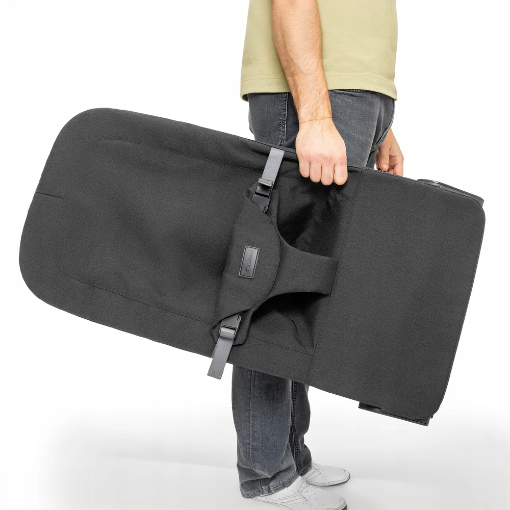 Kidnort Vinbär vaikiška supamoji kėdutė, lengva, žaislinė juosta, iki 9kg, juoda