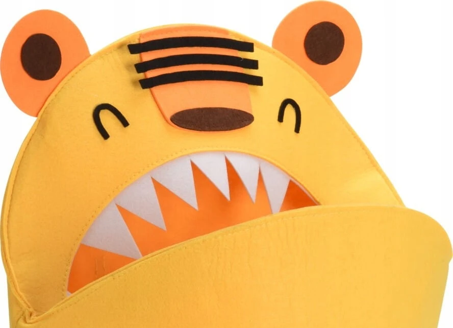 Kids Collection KOSZ POJEMNIK na zabawki do pokoju dziecięcego lew krokodyl filcowy kolory