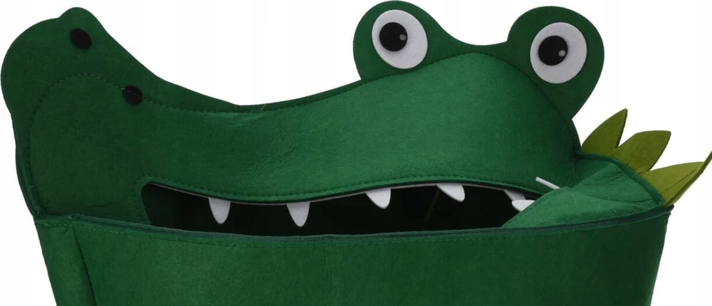 Kids Collection KOSZ POJEMNIK na zabawki do pokoju dziecięcego lew krokodyl filcowy kolory