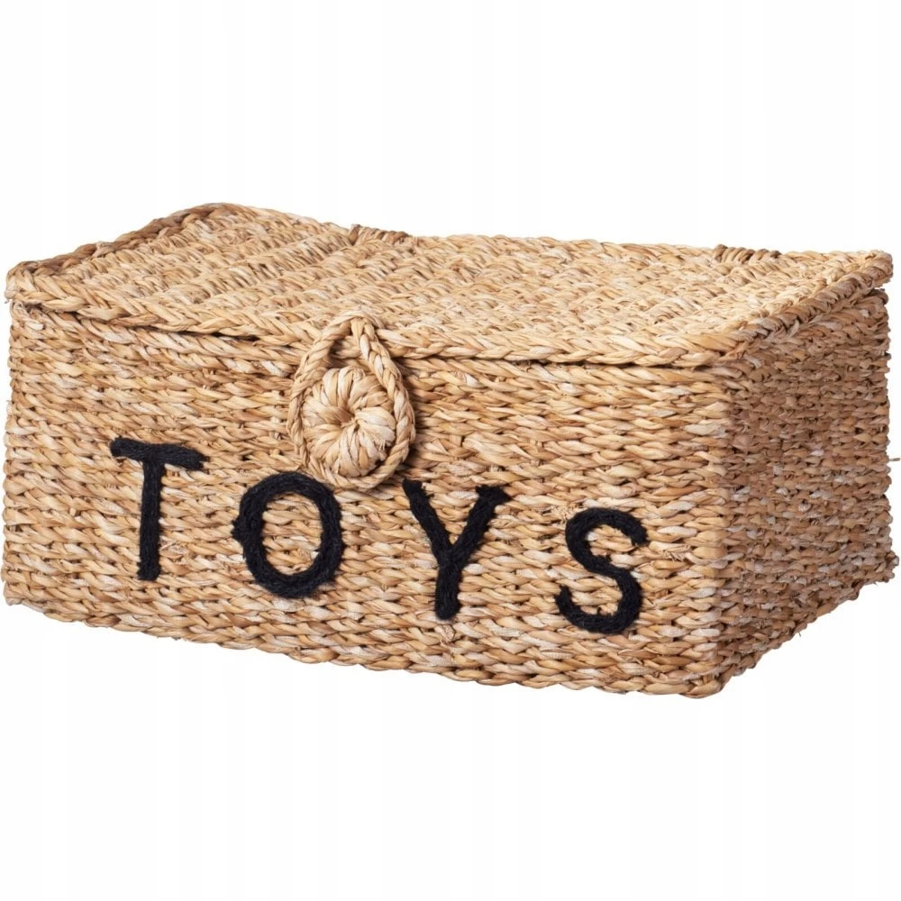 Kids Collection Rinkinys 2 Kosze do Przechowywania Zabawek Plecione 2vnt.