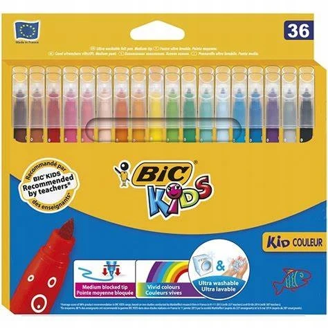 Kids Couleur 36 vnt. BIC markerių