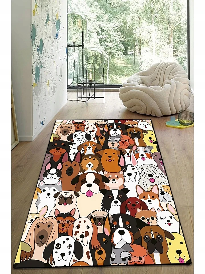 Kids Dywan PSY 80 x 150 cm wielokolorowy