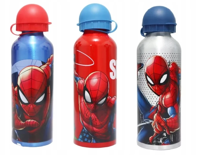 Kids Euroswan Aliumininis gertuvė "žmogus-voras" 500ml, raudona