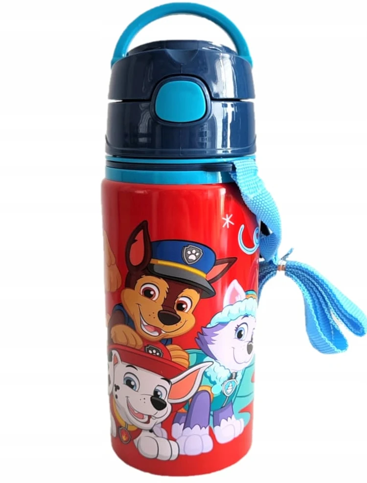Vaikiška aliuminio gertuvė, 600 ml | spalva: su šunyčių patrulių personažais