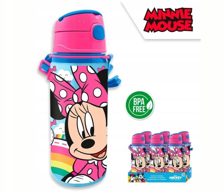 Kids Euroswan Aluminiowy bidonas Minnie 600 ml vaikams