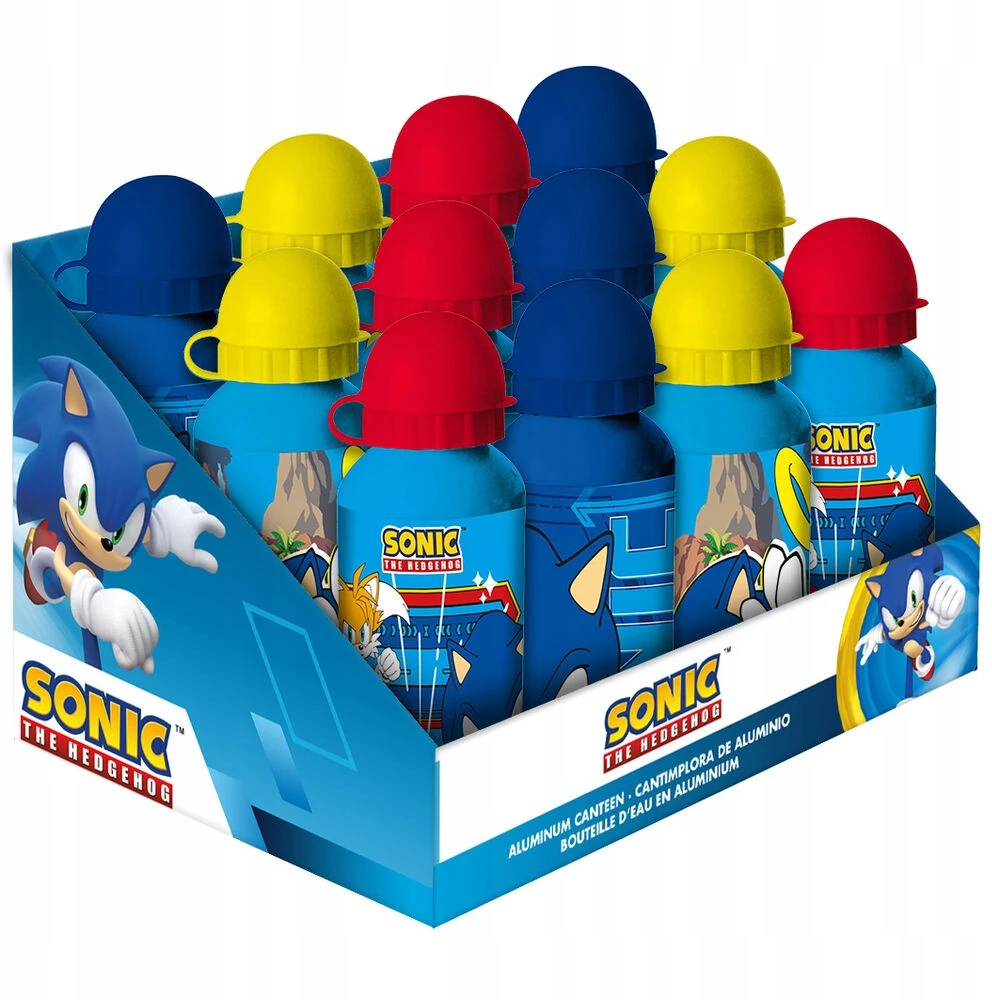 Kids Euroswan Aluminiukas bidonas Sonic, 500ml, geltonas