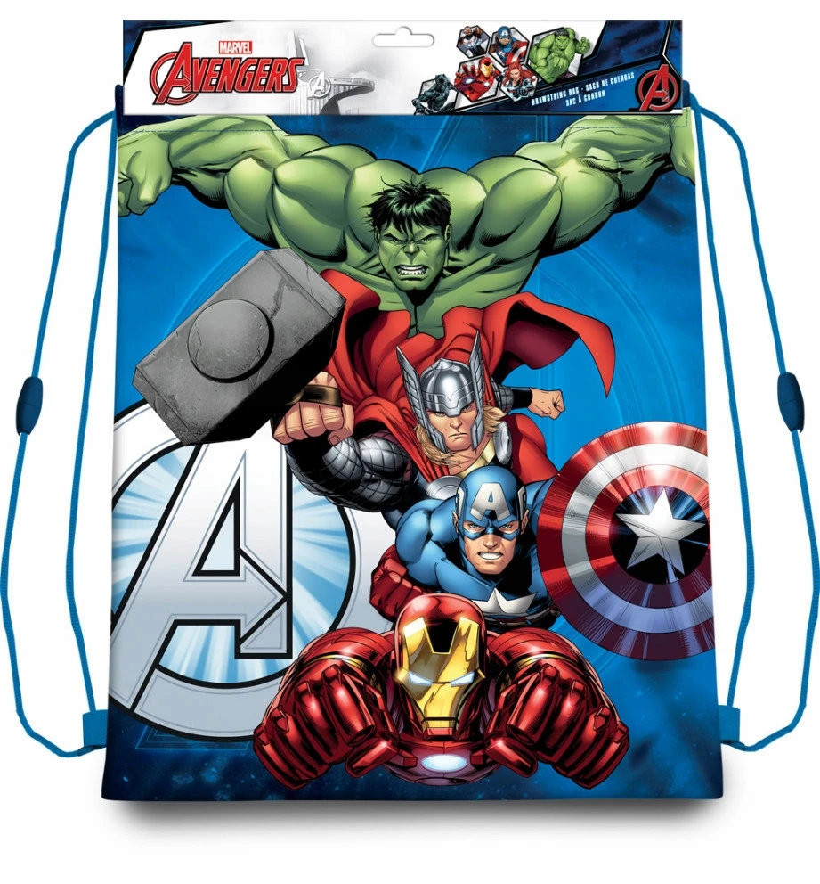 Kids Euroswan Avengers Sportinis krepšys sporto salės krepšys 40 cm
