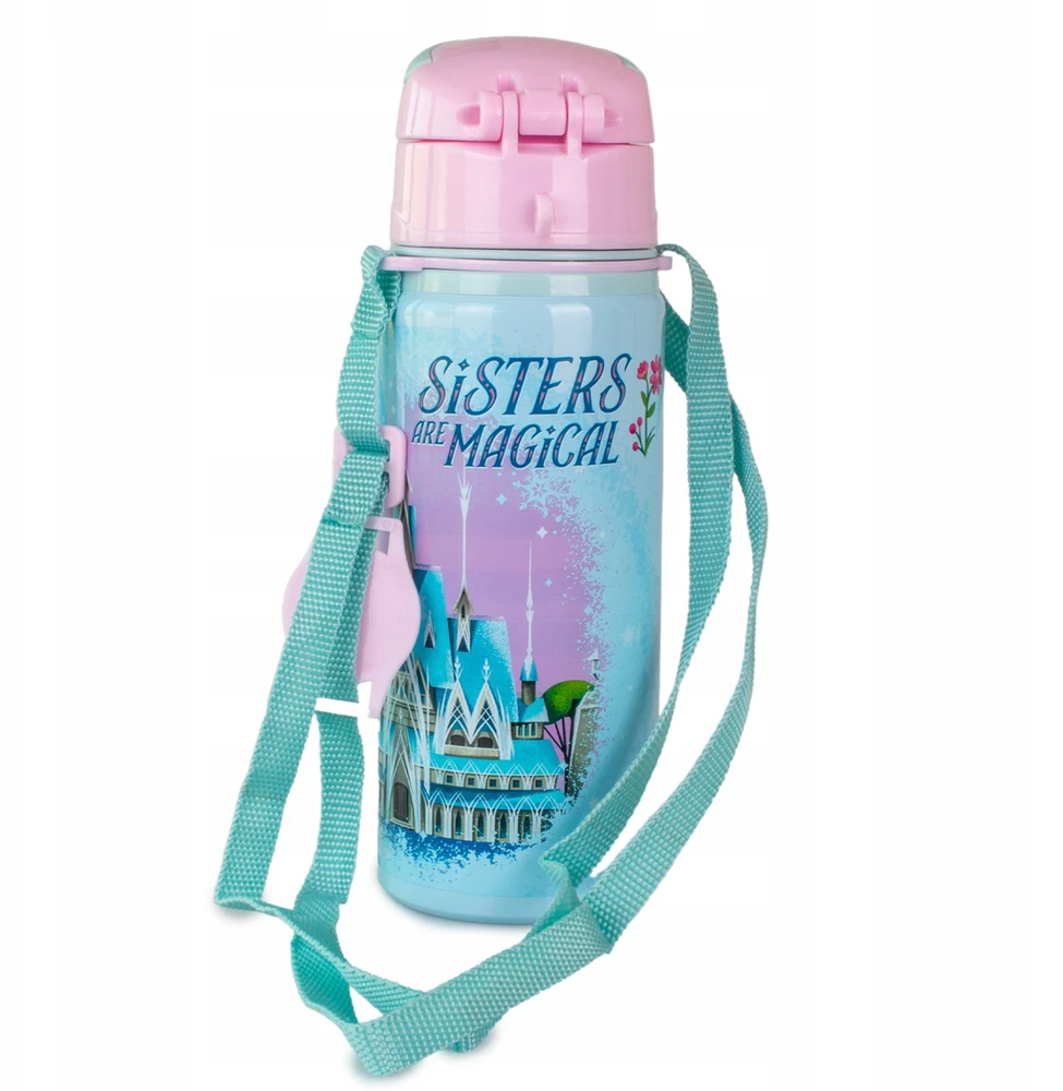 Gertuvė Kids Euroswan Buteliukas na wodę do szkoły dla dziewczynki Frozen Elsa 600 ml bidon