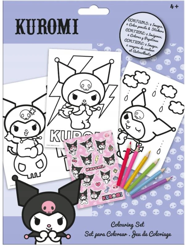 Kids Euroswan Kuromi Ku00018 spalvinimo rinkinys vaikams