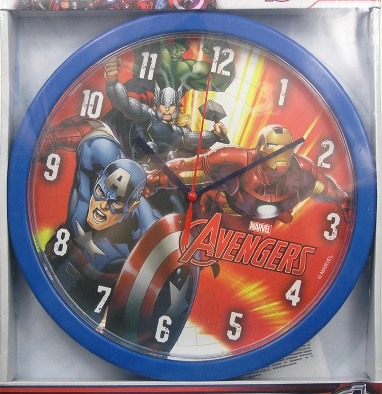 Kids Euroswan Laikrodis ścienny Marvel AVENGERS oryginał na licencji