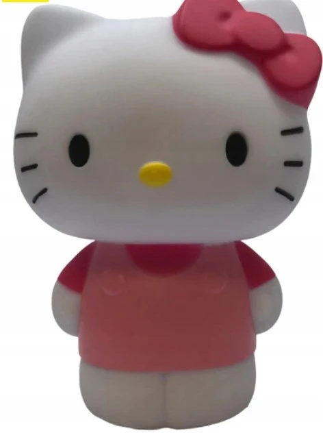 Kids Euroswan LAMPA Lampka nocna LED Duża 3D figurka HELLO KITTY kotek