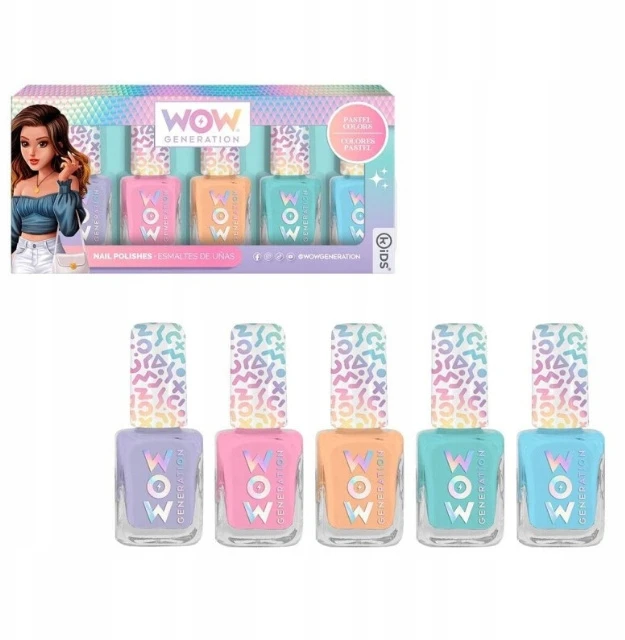 Kids Licensing Wow kartos nagų lako mergaitėms 5 kūriniai