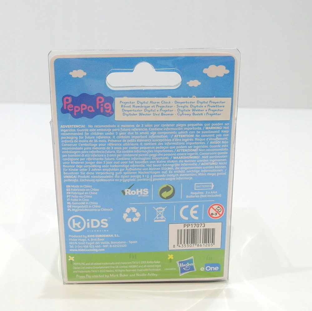 Peppa Piga skaitmeninis laikrodis su projektoriumi