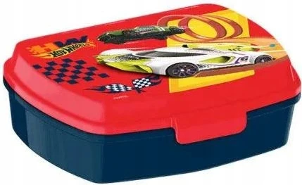 Kids Euroswan „Hot Wheels Rinkinys“ priešpiečių dėžutė + butelis 500 ml HW00001