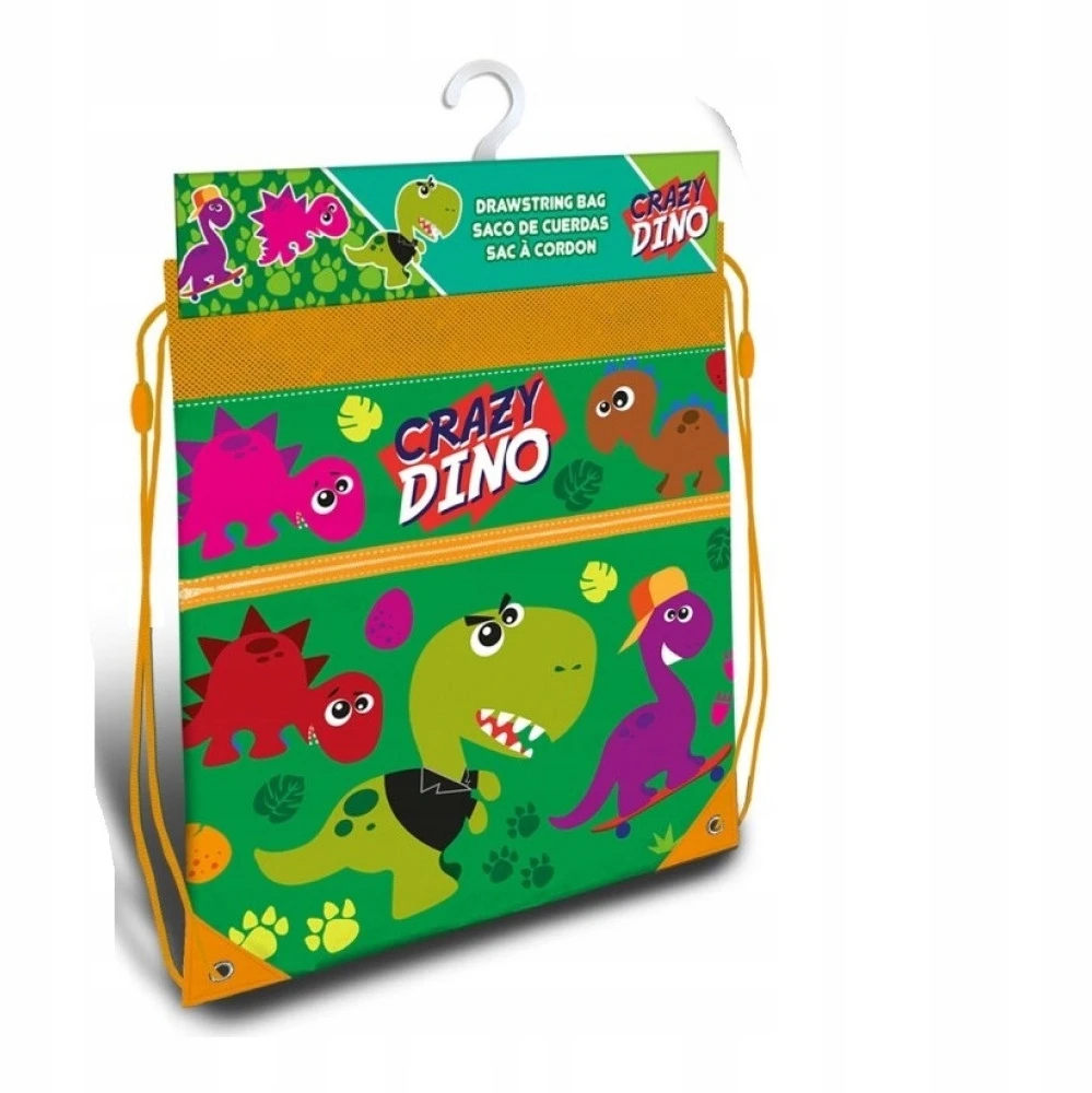 Kids Euroswan - Akcesoria licencyjne Kids Euroswan Sportinis krepšys Kids Crazy Dino, žalias