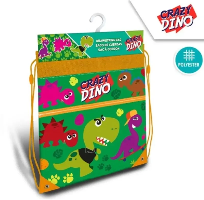 Kids Euroswan - Akcesoria licencyjne Kids Euroswan Sportinis krepšys Kids Crazy Dino, žalias