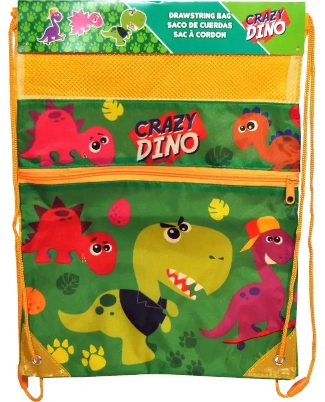 Kids Euroswan - Akcesoria licencyjne Kids Euroswan Sportinis krepšys Kids Crazy Dino, žalias