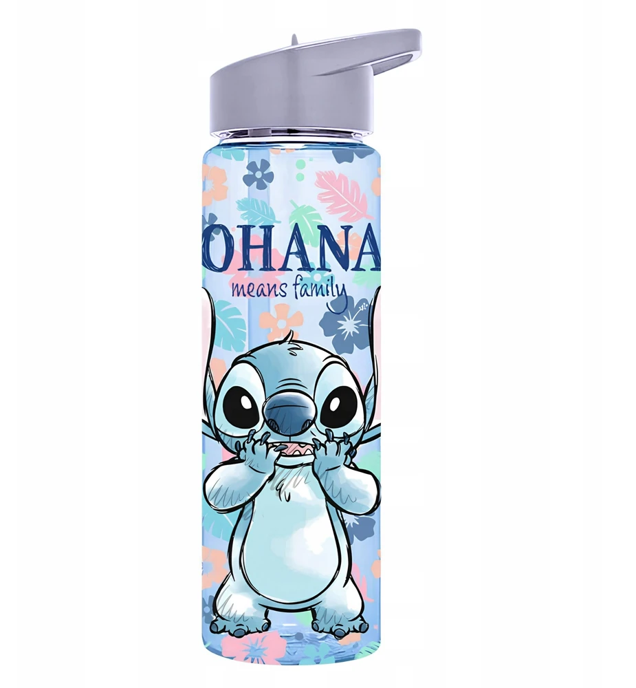 Kids Euroswan Stitch Ohana vandens butelis vaikams, 600ml, be BPA